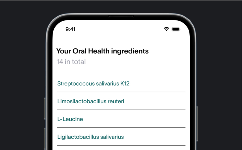 Viome - Biotics personalized for oral health - phone